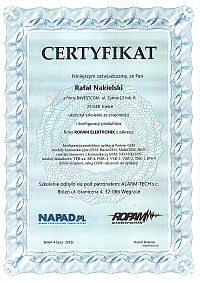 Certyfikat Ropam